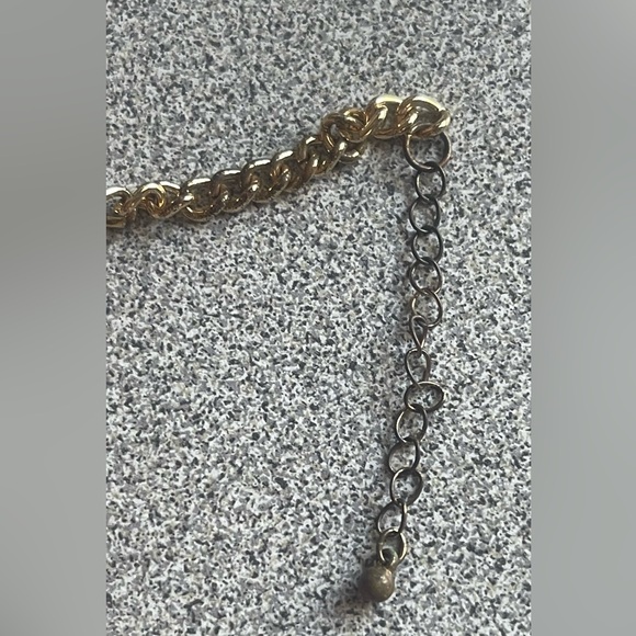 Clear Crystal H Gold Toned Bracelet - Picture 6 of 8